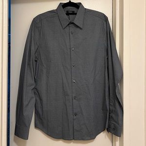 Thwort Striped Button Down Dress Shirt